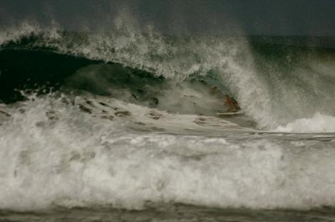 Barrels at Pinetrees in Hanalei Bay...someday I will be this good (maybe.)